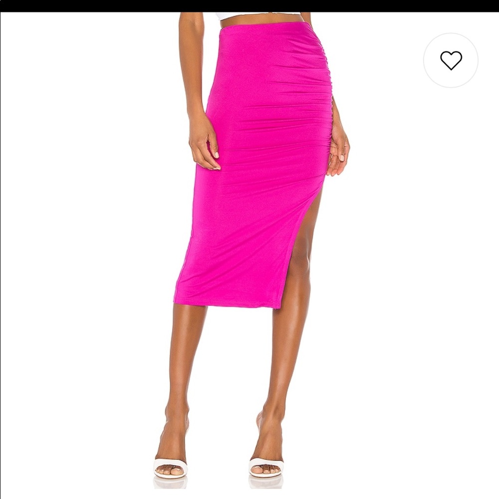 Revolve Superdown Hot pink long skirt! Brand new